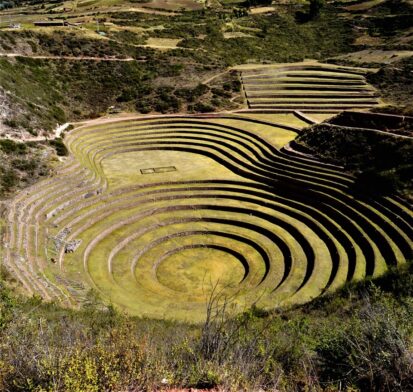 Terrasses agricoles circulaires de Moray, Pérou.